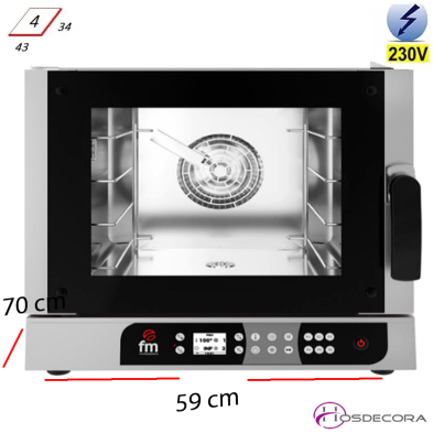 Horno industrial con humedad regulable. RXDL 384