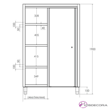 Armario para cocina en inoxidable F0240003