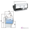 Vitrina charcuteria con reserva refrigerada. CVE-8-10-C