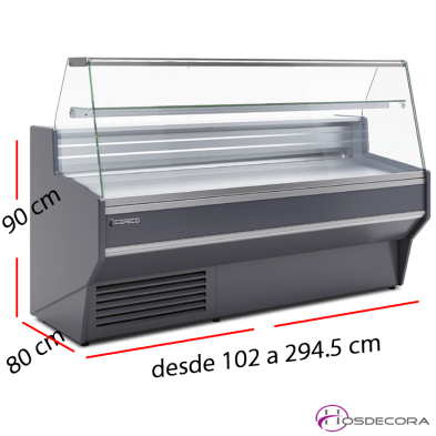 Vitrina de charcuteria refrigerada con reserva CVE-8-10-R