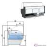 Vitrina Carnicera Recta-Reserva Fondo 110 cm- 13-CVE-10-13-RR-TF