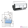 Mostrador refrigerador para Pastelería Industrial. CVEP-9-10-RR