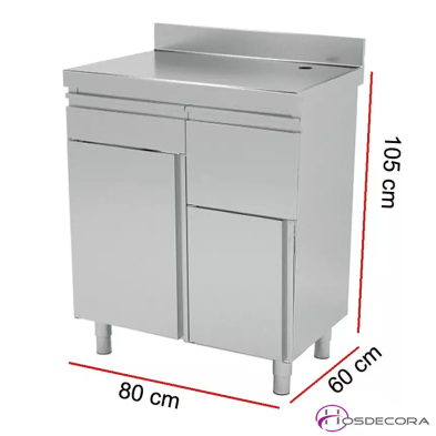 Mueble cafetero neutro con posero