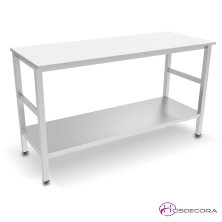 Mesa para despieces con encimera en polietileno para cocinas 06-071208+
