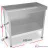 Mesa inox para marisco con desague 074450