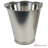 Cubo Inox con Asa y Tapa 37 x Ø 32.5 cm 15 litros 06-474496+
