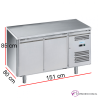 Mesa fría de pastelería 2 puertas inox