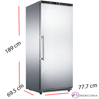 Congelador con puerta en inox para cocinas AR 600 BT INOX