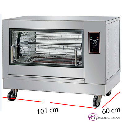 Asador de pollos giratorio mediante balanceras eléctrico YXD-268-R
