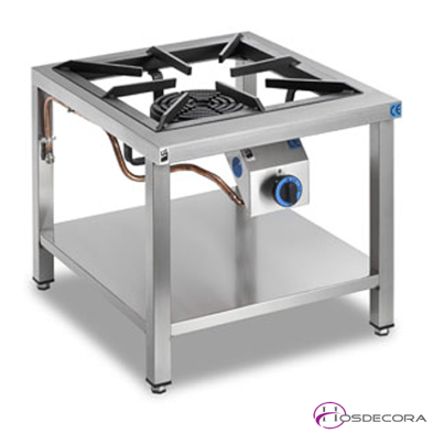 Fogón de gas en acero Natural o Butano. PAV-1HA