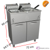 Freidora Doble TRIFASICA de Agua y aceite Eléctrica 24-107313 FH 17+17 400