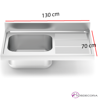 Fregadero para Acoplar a Mueble Fondo 70 cm 452614