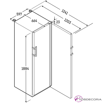 Nevera de farmacia para medicamentos HMFvh 4001