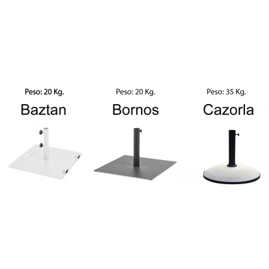 Sombrilla Aluminio y Faldón Ø 3 Metros Redondo - HUESCAR