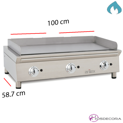 Plancha fritop de asar para Hostelería. 100FRYGRN