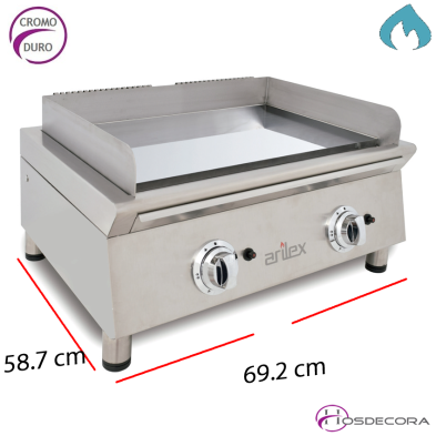 Fritop de gas con placa de cromo duro 70FRYGCN