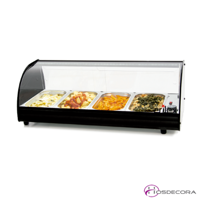 Vitrina Caliente mediante baño maría. 4CT