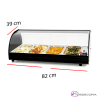 Vitrina Baño María 4 Cubetas 82 x 39cm- 800 W. 11-4CT
