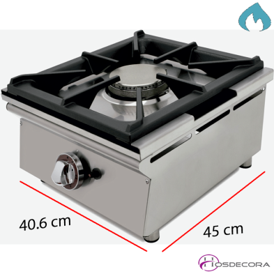 Cocina a Gas 1 Fuego 5.8 Kw Piezoelectrico 11-40CGN