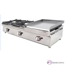 Cocina de encimera con Gas desmontable para limpieza.