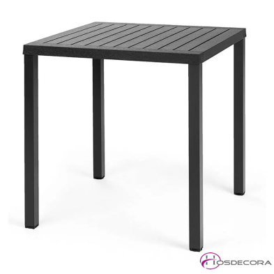 Mesa de Terraza Tablero polipropileno -Nardi Cube tortora