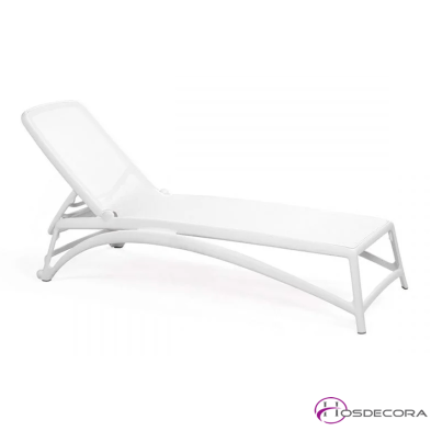 Tumbona reclinable -Nardi Atlantico blanca