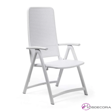 Sillón plegable para exteriores -Nardi Darsena blanca