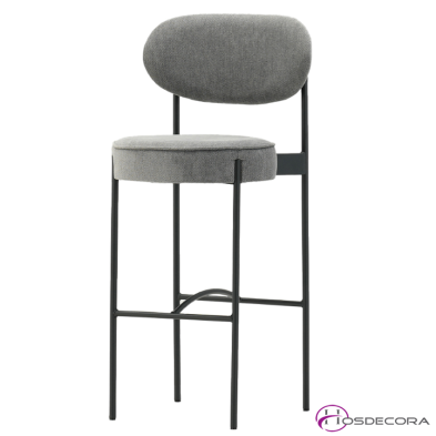 Taburete Tapizado con Respaldoo - REDAL