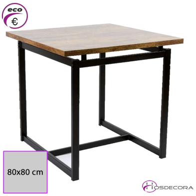 Mesa de bar Tablero Melamina 80x80 cm. DUBRA