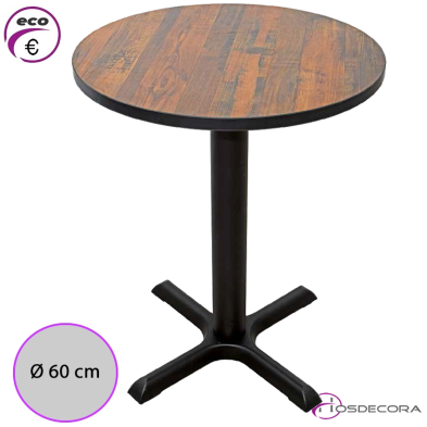 Mesa de bar Tablero Melamina redondo 60 cm SERRANO
