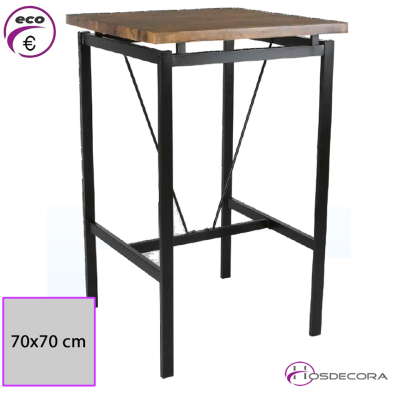 Mesa Alta cuadrada de bar para taburetes. PORTO