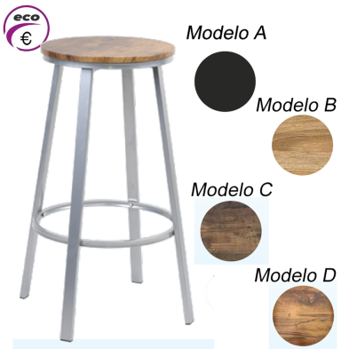Taburete para bar alto metalico BECERRA