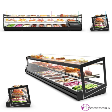 Vitrina de Tapas Triple Estante Exposicion 51-VCKB4