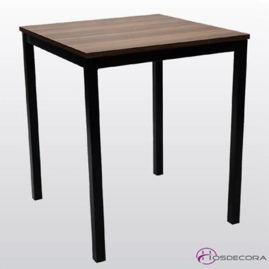 Mesa de bar ECO Tablero Melamina 70x70 -Nalon roble