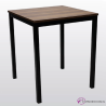 Mesa de bar ECO Tablero Melamina 70x70 -Nalon nogal
