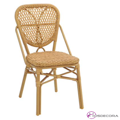 Silla de Terraza en Rattan y Alumino- 37-MAR