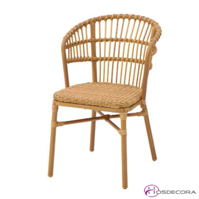 Silla de Terraza en Rattan y Alumino- 37-BRAN
