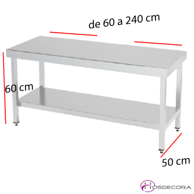 Mesa central con Estante  DESMONTADA. IDC5506D