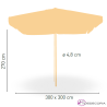 Parasol Horche para terrazas. HORCHE