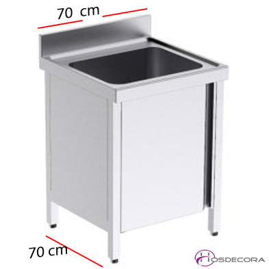 Fregadero cerrado 1 Puerta de 70 x 70 cm -FBP07070