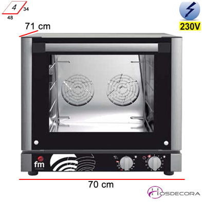 Horno panadería 4 Parrillas GN 1/1 - 3800 W - RX-424 Plus