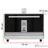 Horno de brasa sobremesa 40-50 comensales 41-ST G300