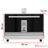 Horno de brasa sobremesa 100-120 comensales 41-ST G500S
