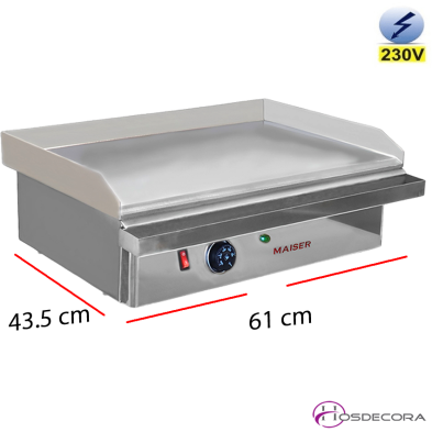 Plancha de cocina eléctrica placa de 10 mm. de espesor 39-PER60