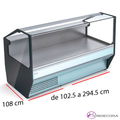 Vitrina Charcuteria Sin Reserva Fondo 108 cm VES-10-10-TF+