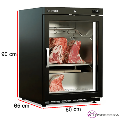 Madurador de carne pequeño Puerta Cristal 13-DAV-200