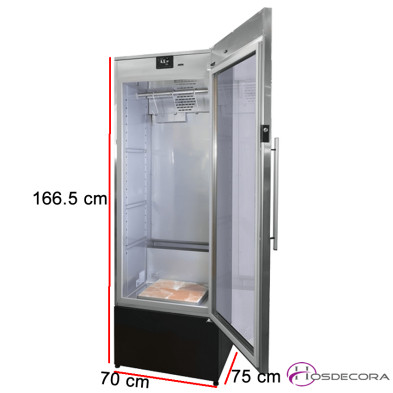Madurador para Carnes Puerta Cristal EXPOCARN-500 medidas