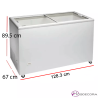 Arcon Congelador Puerta Cristal de 303L 47-ICE400NTVS