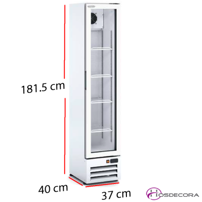 Nevera de reducidas dimensiones para exposicion de bebidas 14-EVR-370