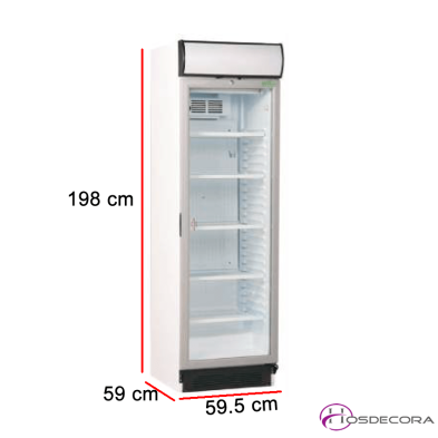 Nevera cabezal puerta cristal 350W 345L 84-USS-374-DTKLE